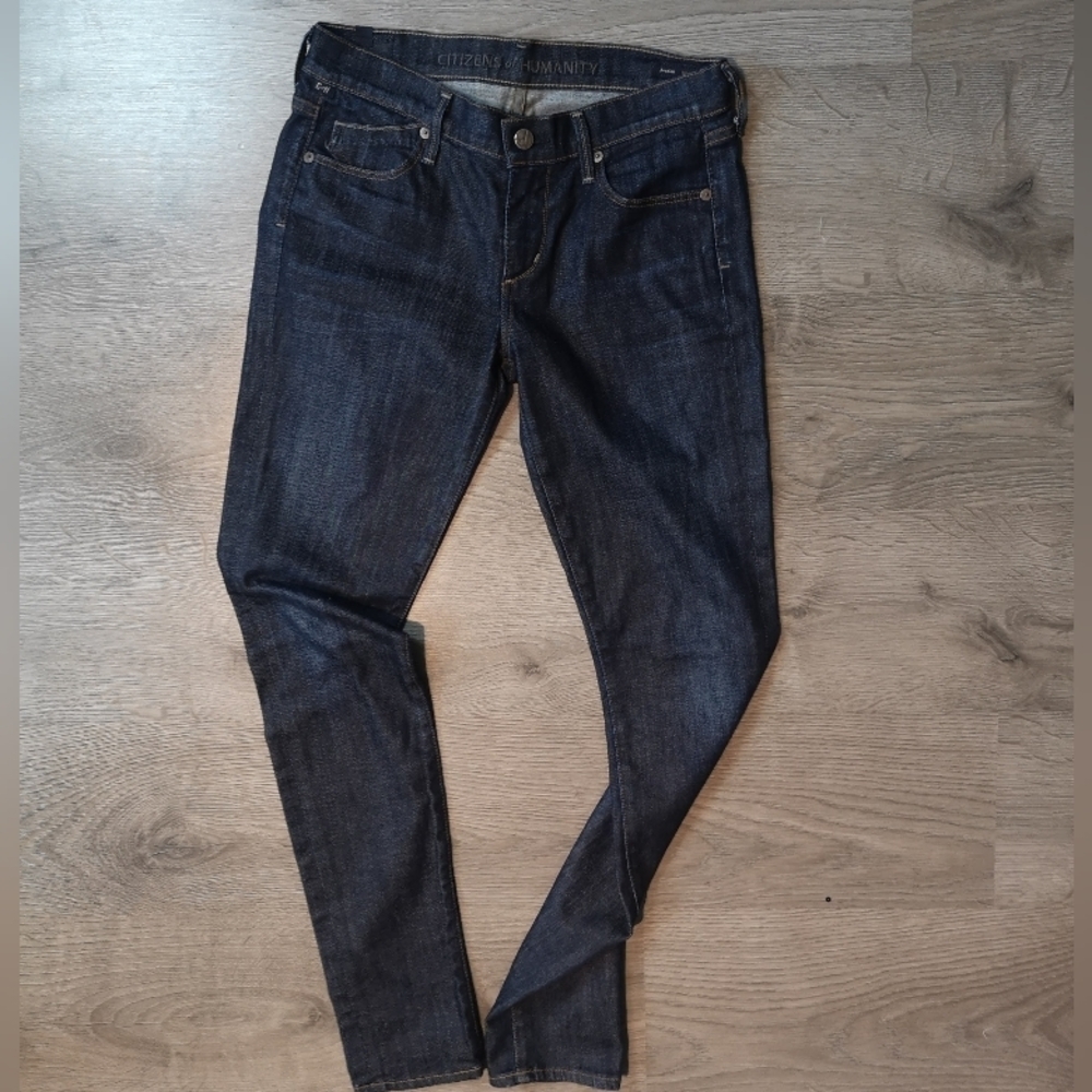 00s vintage citizens of humanity dark denim slim cut skinny jeans